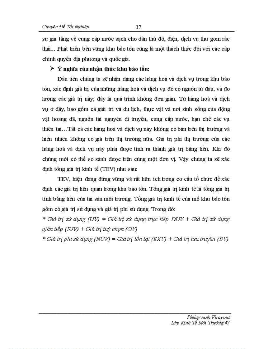 image for page Sử dụng phương pháp đánh giá ngẫu nhiên CVM để xác định sẵn lòng chi trả WTP của người dân ở Viên Chăn cho việc bảo tồn đa dạng sinh học và sử dụng bền vững trong Khu bảo tồn Houay Nhang tại thủ đô Viên Chăn Lào 1