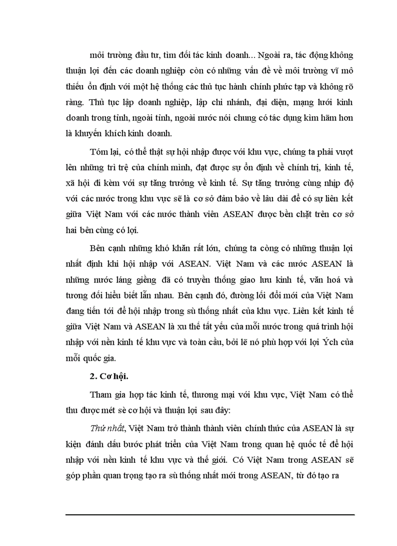 image for page Cơ hội và thách thức của các doanh nghiệp Việt Nam trong quá trình hội nhập kinh tế quốc tế hiện nay
