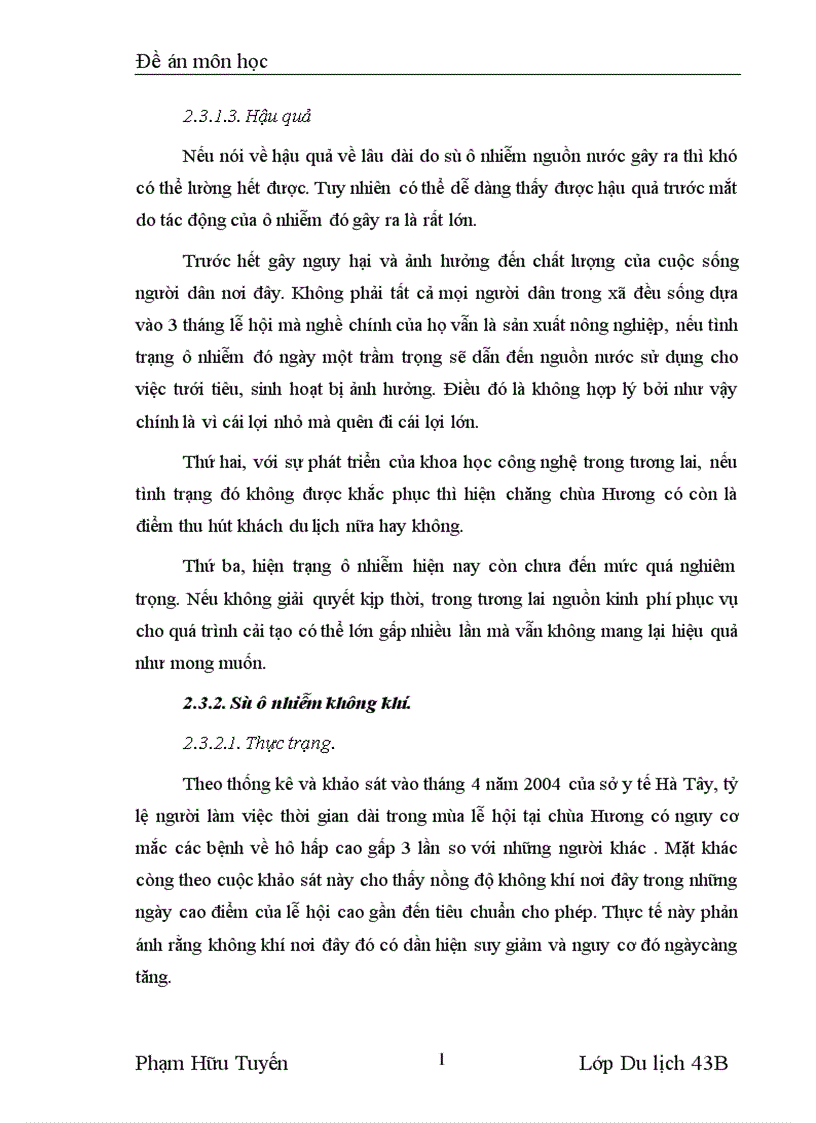 image for page Môi trường du lịch tại chùa Hương thực trạng và giải pháp