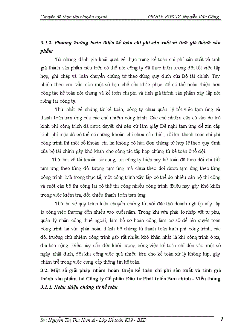 image for page Hoàn thiện kế toán chi phí sản xuất và tính giá thành sản phẩm xây lắp tại Công ty Cổ phần Đầu tư Phát triển Bưu chính Viễn thông 1