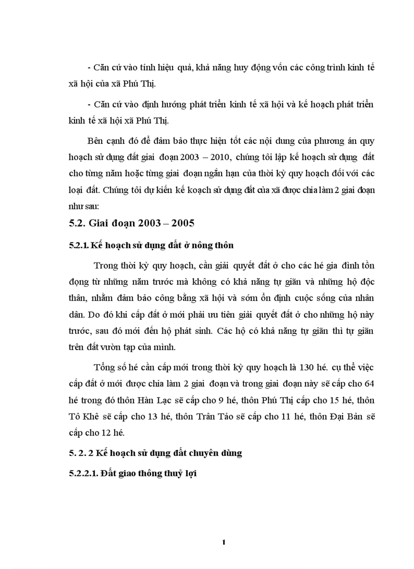 image for page Quy hoạch phân bổ sử dụng đất xã Phú Thị Huyện Gia Lâm thành phố Hà Nội giai đoạn 2003 2010