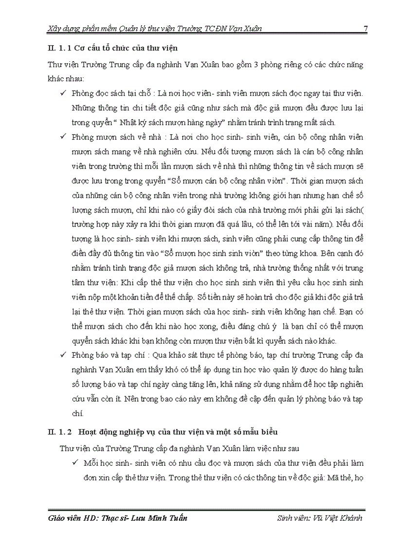 image for page Xây dựng phần mềm quản lý thư viện Trường Trung cấp đa nghành Vạn Xuân