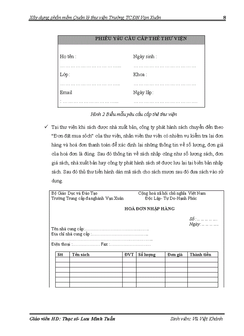 image for page Xây dựng phần mềm quản lý thư viện Trường Trung cấp đa nghành Vạn Xuân