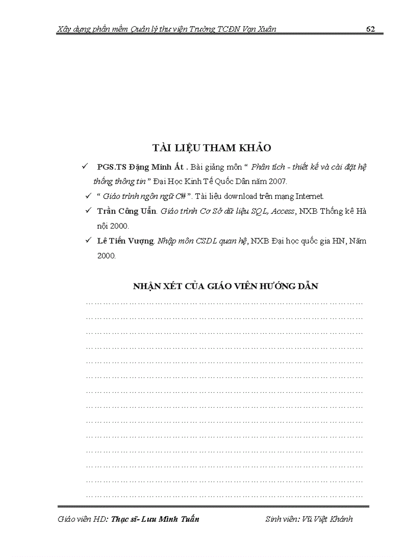 image for page Xây dựng phần mềm quản lý thư viện Trường Trung cấp đa nghành Vạn Xuân