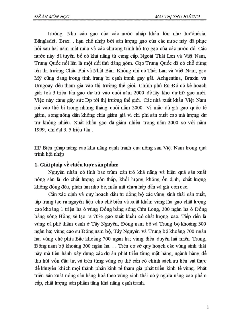 image for page Biện pháp nâng cao khả năng cạnh tranh của nông sản Việt Nam trong quá trình hội nhập 1