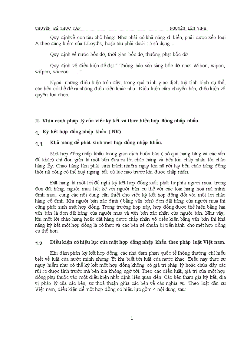 image for page Hoàn thiện việc ký kết và thực hiện hợp đồng nhập khẩu Công ty vận tải và đại lý vận tải Hà nội VITACO 1