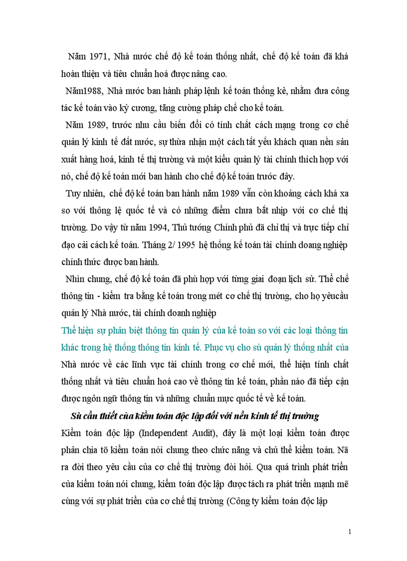 image for page Quá trình hình thành và phát triển của Kiểm toán độc lập ở Việt Nam Nội dung I 1