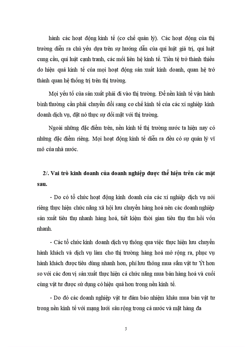 image for page Thực trạng hoạt động sản xuất kinh doanh của doanh nghiệp trong cơ chế thị trường