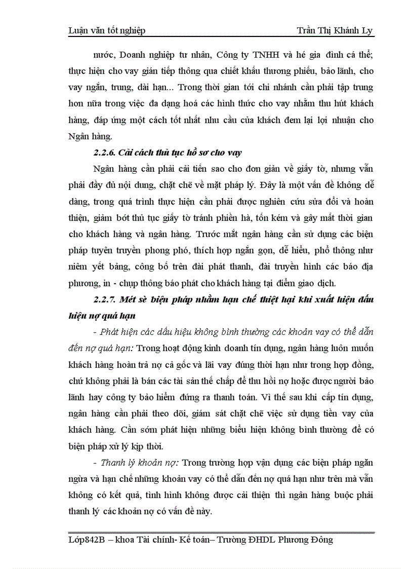 image for page Giải pháp mở rộng cho vay và nâng cao chất lượng tín dụng tại chi nhánh NHNo PTNT Sơn La