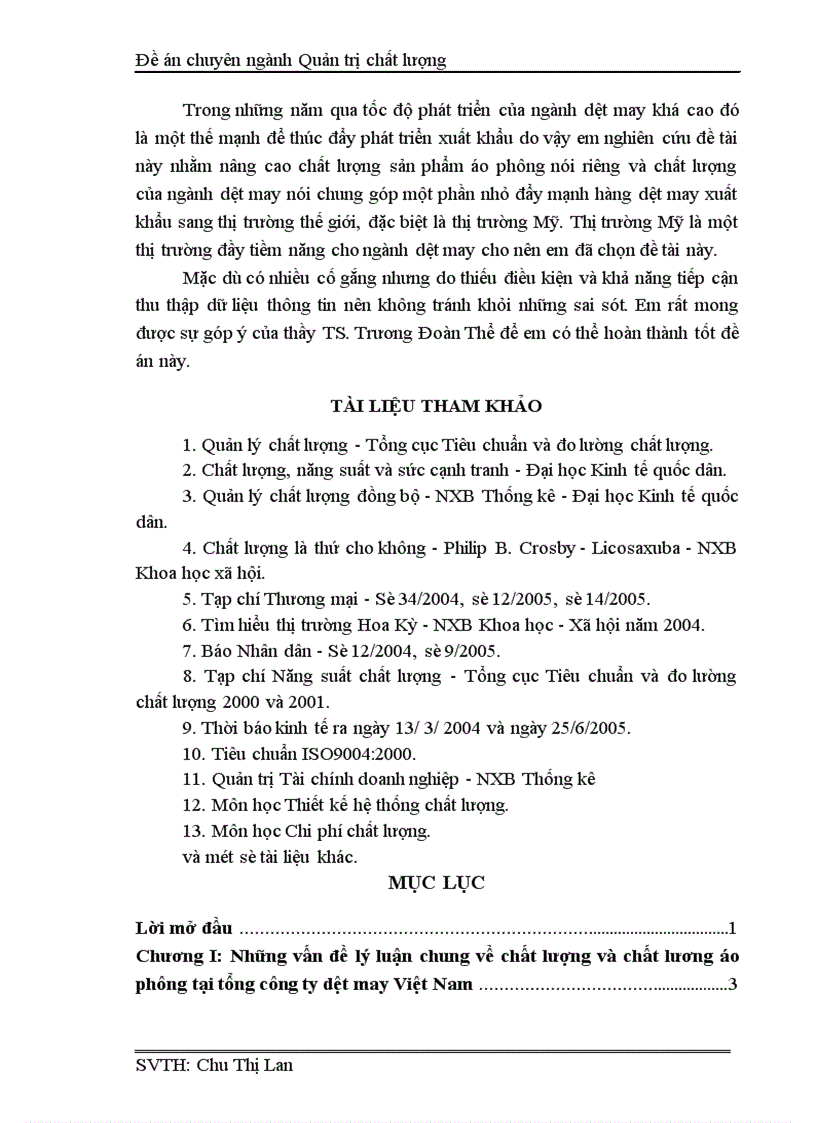image for page Nghiên cứu khảo sát tình hình chất lượng sản phẩm áo phông tại Tổng công ty may Việt Nam 1