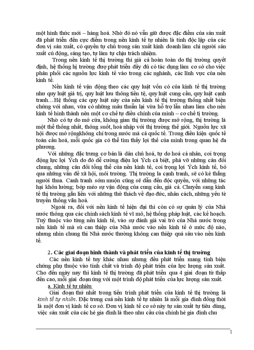 Thực trạng kinh tế thị trường nước ta và những giải pháp cụ thể để phát triển kinh tế thị trường định hướng XHCN ở Việt Nam 1