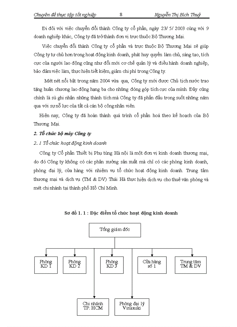 image for page Hoàn thiện kế toán bán hàng và xác định kết quả bán hàng tại Công ty Cổ phần Thiết bị Phụ tùng Hà nội 1