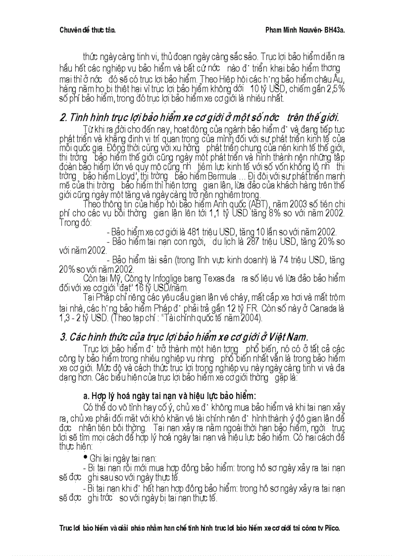 image for page Trục lợi bảo hiểm và giải pháp nhằm hạn chế tình hình trục lợi bảo hiểm xe cơ giới tại công ty Pjico 1