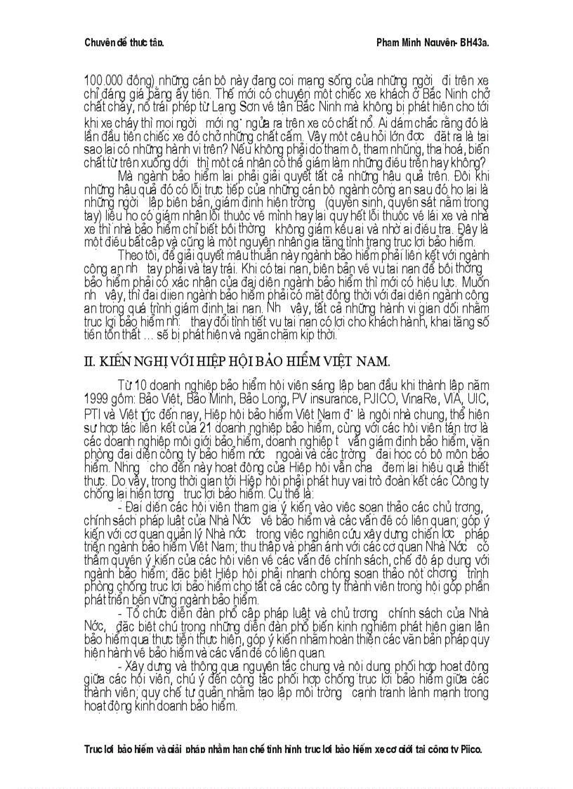 image for page Trục lợi bảo hiểm và giải pháp nhằm hạn chế tình hình trục lợi bảo hiểm xe cơ giới tại công ty Pjico 1