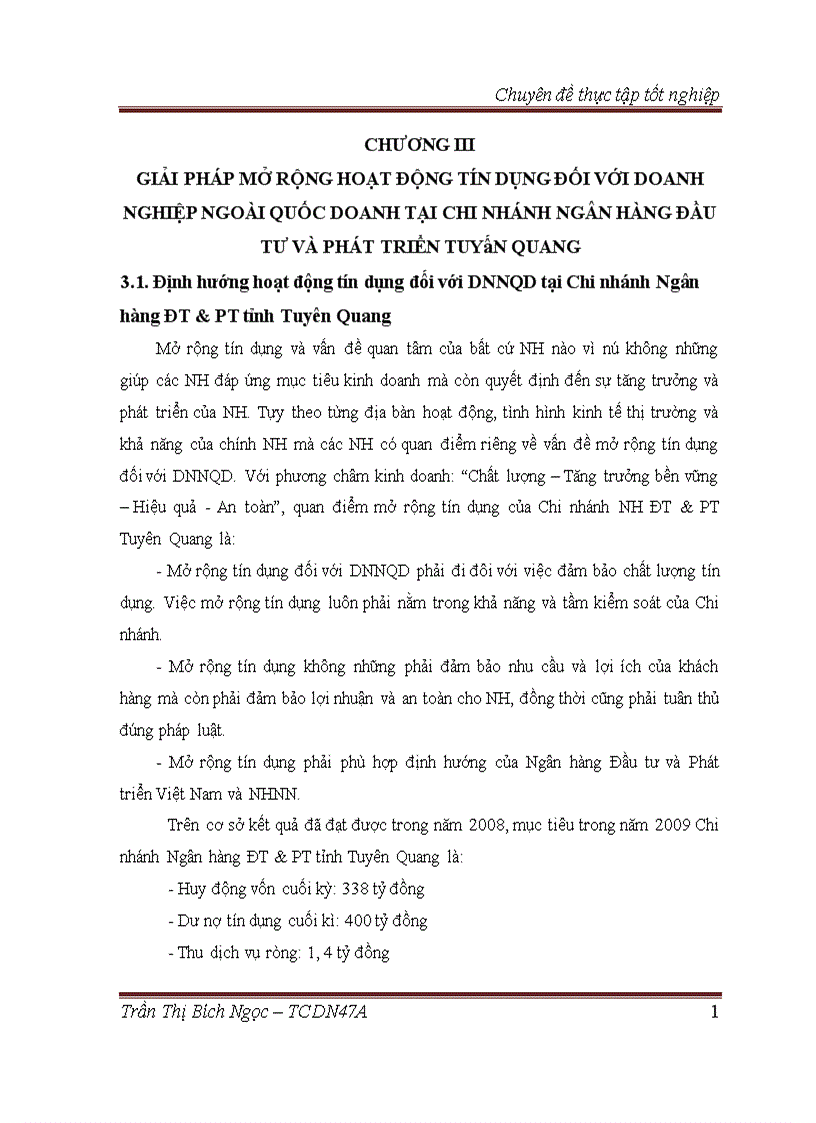 image for page Mở rộng hoạt động tín dụng đối với doanh nghiệp ngoài quốc doanh tại Chi nhánh Ngân hàng Đầu tư và Phát triển Tuyên Quang