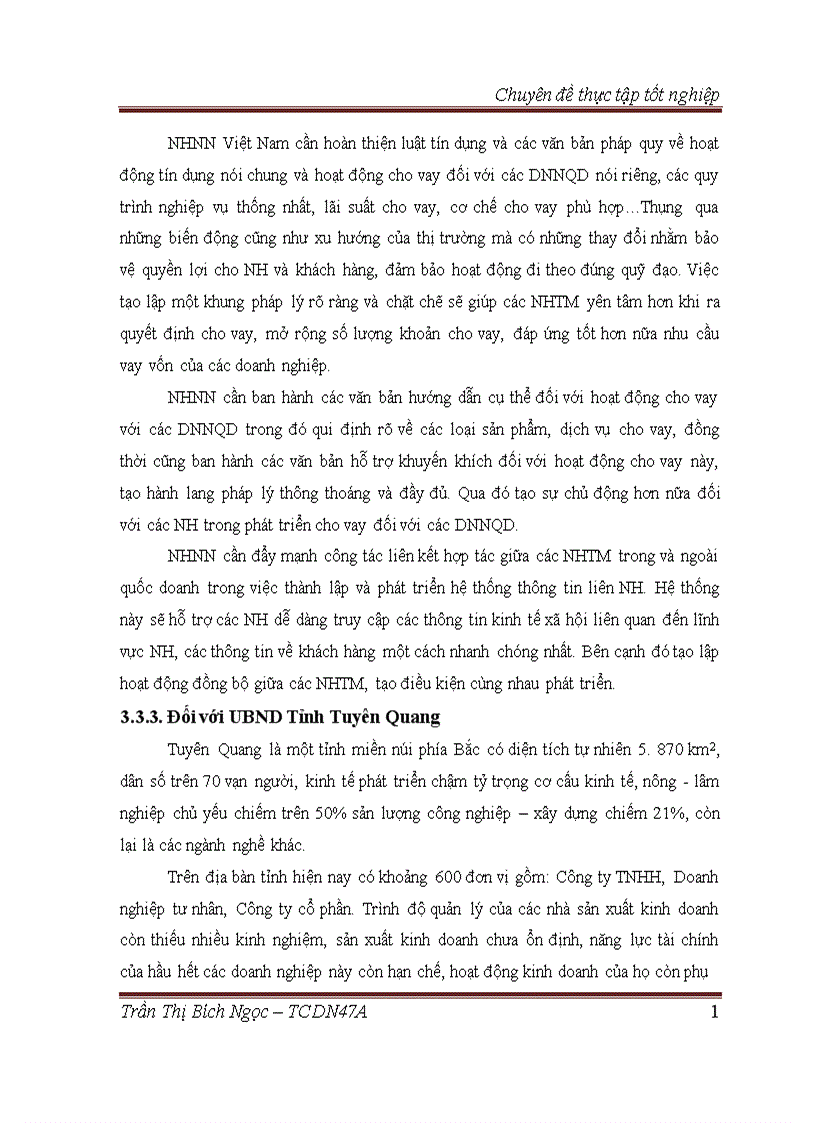 image for page Mở rộng hoạt động tín dụng đối với doanh nghiệp ngoài quốc doanh tại Chi nhánh Ngân hàng Đầu tư và Phát triển Tuyên Quang