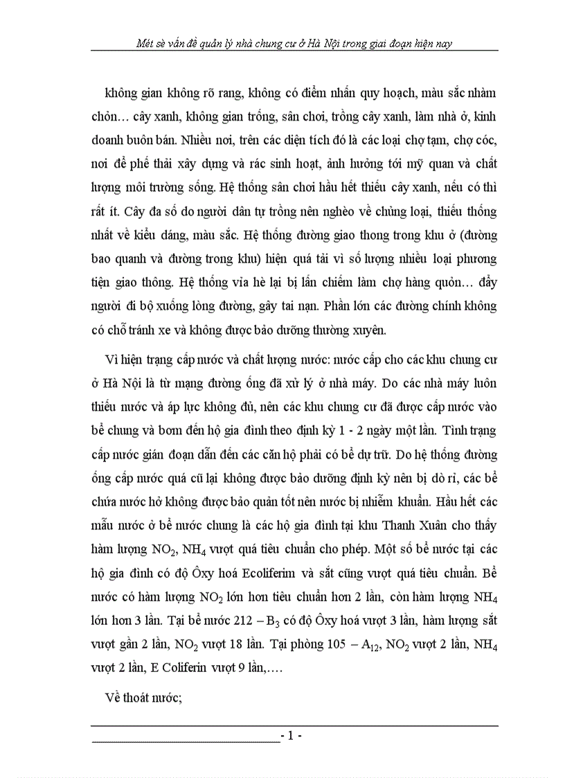 image for page Một số vấn đề quản lý chung cư ở HÀ NỘI trong giai đoạn hiờn nay