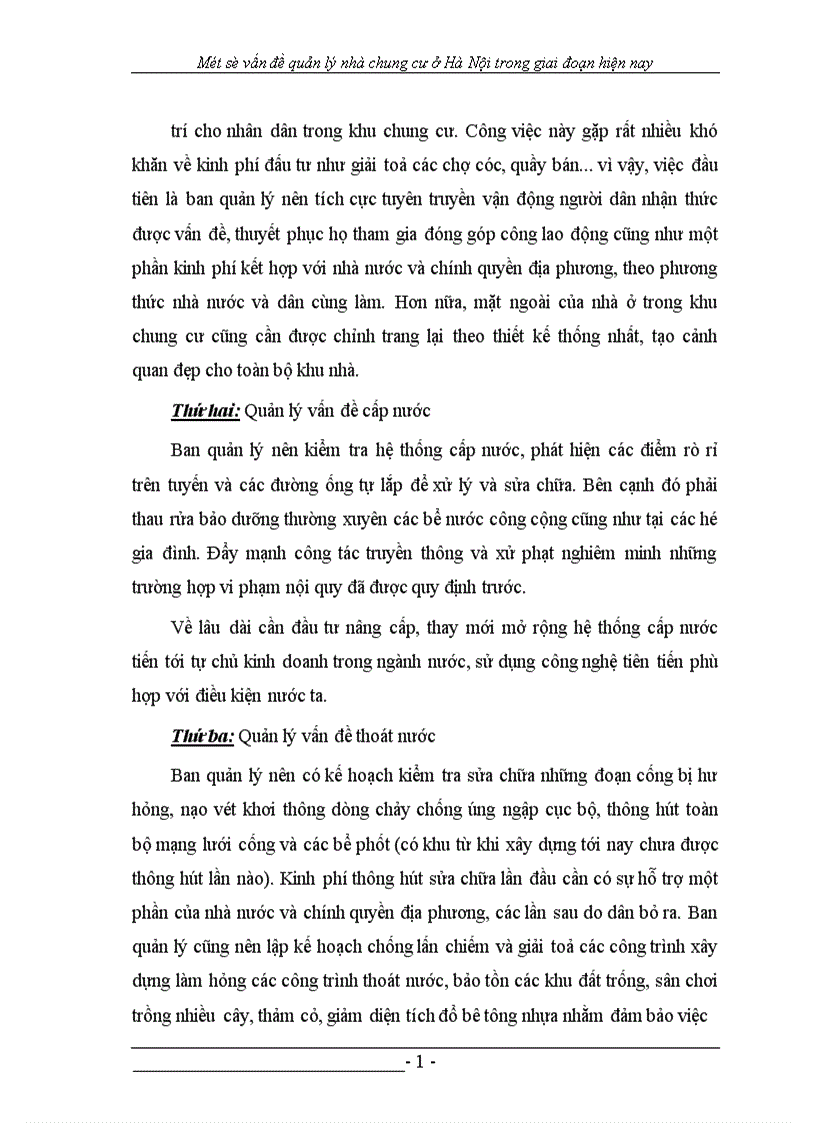 image for page Một số vấn đề quản lý chung cư ở HÀ NỘI trong giai đoạn hiờn nay