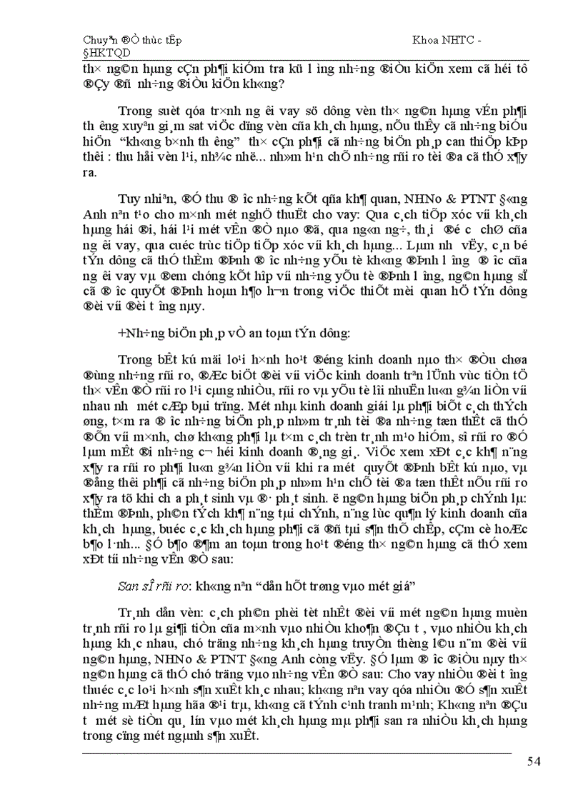 image for page Giải pháp nâng cao hiệu hiệu quả cho vay đối với doanh nghiệp vừa và nhỏ tại ngân hàng nông nghiệp và phát triển nông thôn Đông Anh