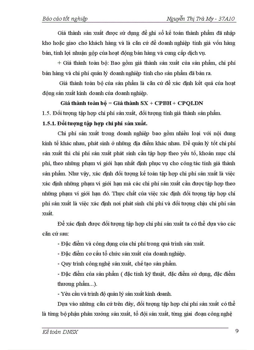 image for page Kế toán chi phí sản xuất và tính giá thành sản phẩm tại Công ty TNHH Sơn Hà 1