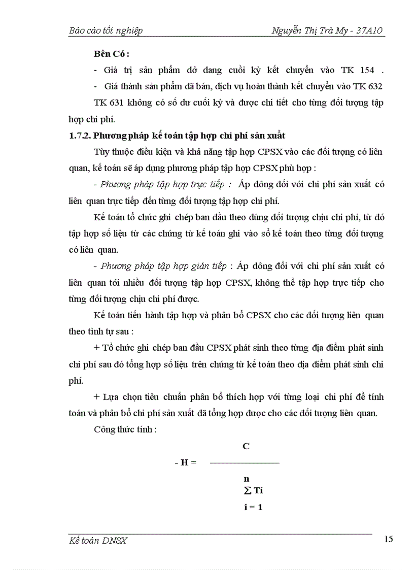 image for page Kế toán chi phí sản xuất và tính giá thành sản phẩm tại Công ty TNHH Sơn Hà 1