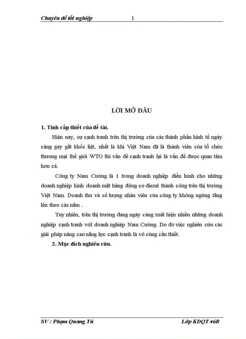 Giải pháp nâng cao năng lực cạnh tranh của công ty xuất nhập khẩu Nam Cường 1
