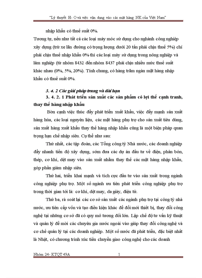 image for page Lý thuyết H O và việc vận dụng vào các mặt hàng nhập khẩu của Việt Nam 1