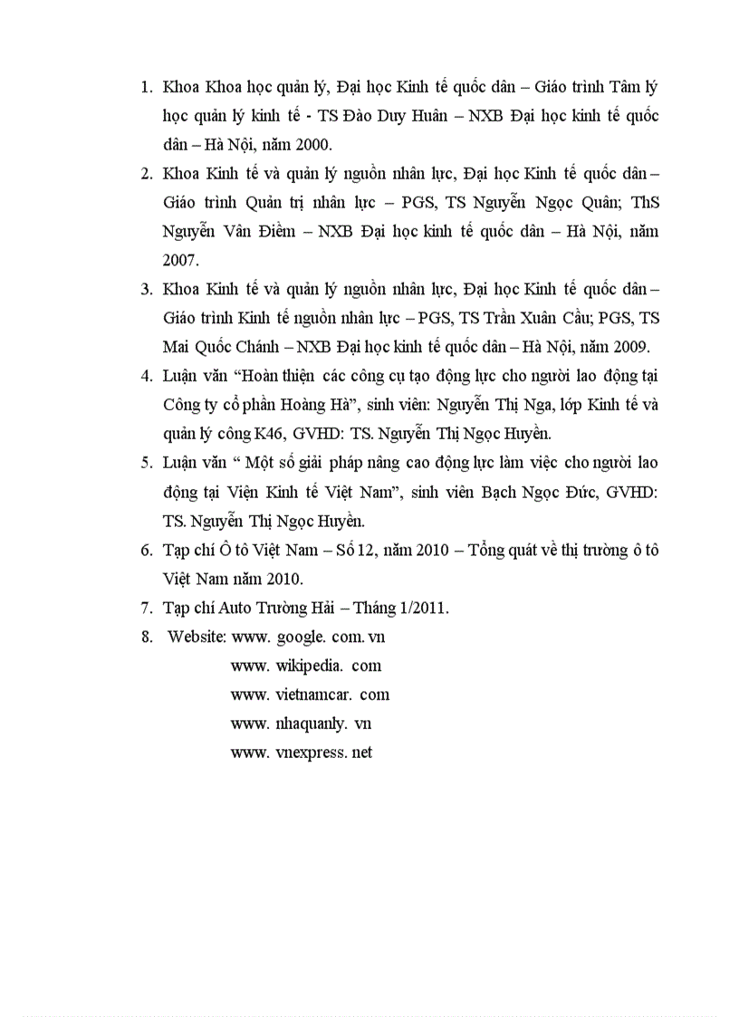 image for page Một số biện pháp nhằm hoàn thiện công tác tạo động lực cho người lao động tại công ty TNHH Đông Đô