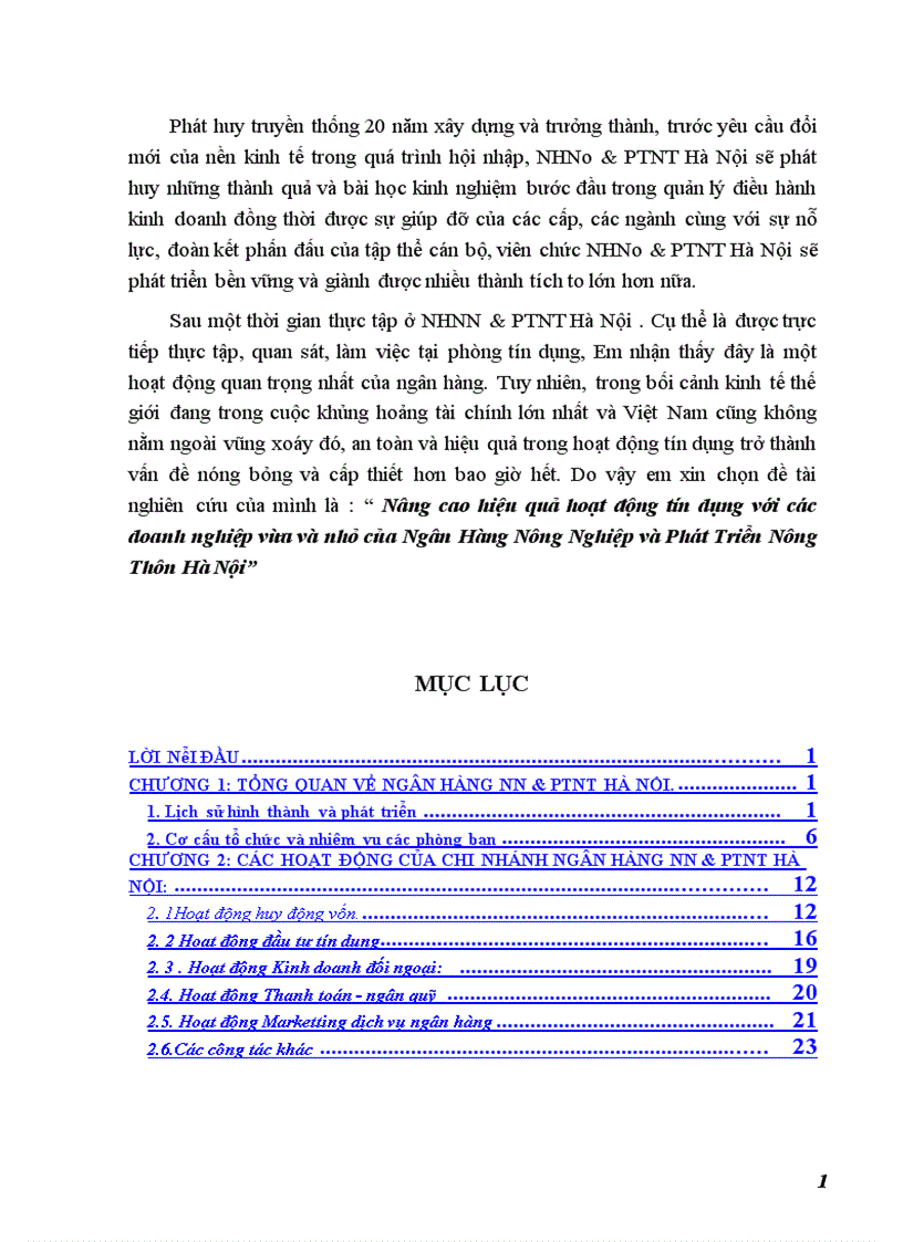 image for page Báo cáo thực tập tại ngân hàng Nông Nghiệp và Phát Triển Nông Thôn Việt Nam chi nhánh Hà Nội