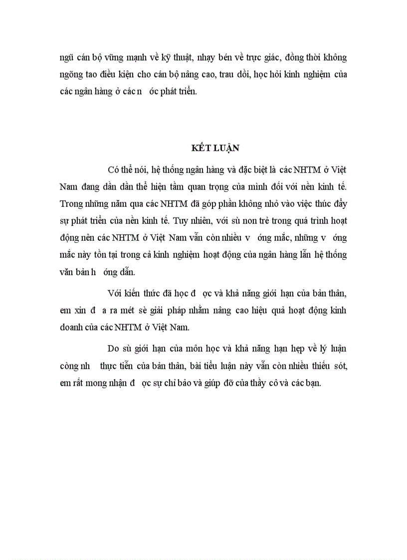 image for page Giải pháp nhằm nâng cao hiệu quả hoạt động kinh doanh của Ngân hàng Thương mại ở Việt Nam