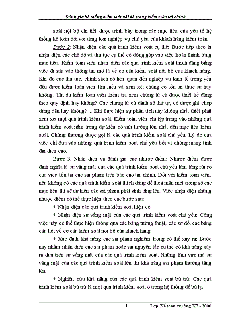 image for page Đánh giá hệ thống kiểm soát nội bộ trong kiểm toán tài chính 1
