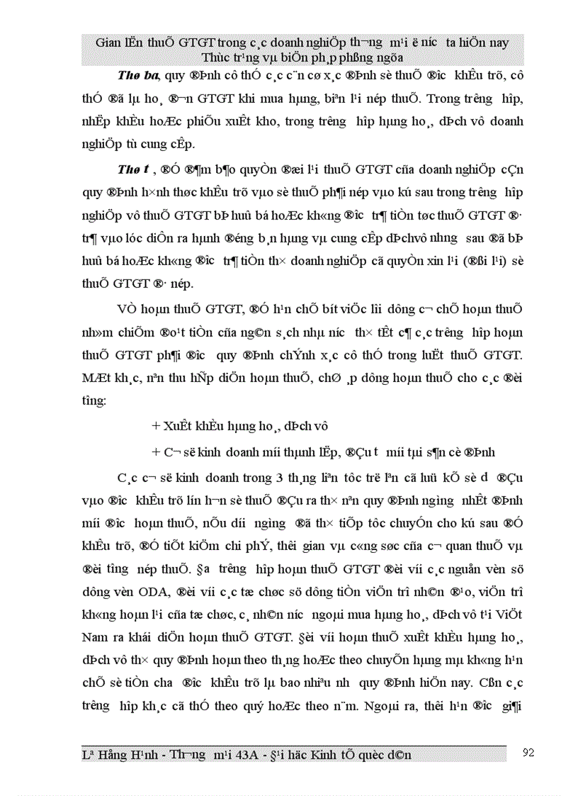 image for page Gian lận thuế GTGT trong các doanh nghiệp thương mại ở Việt Nam hiện nay và biện pháp phòng ngừa