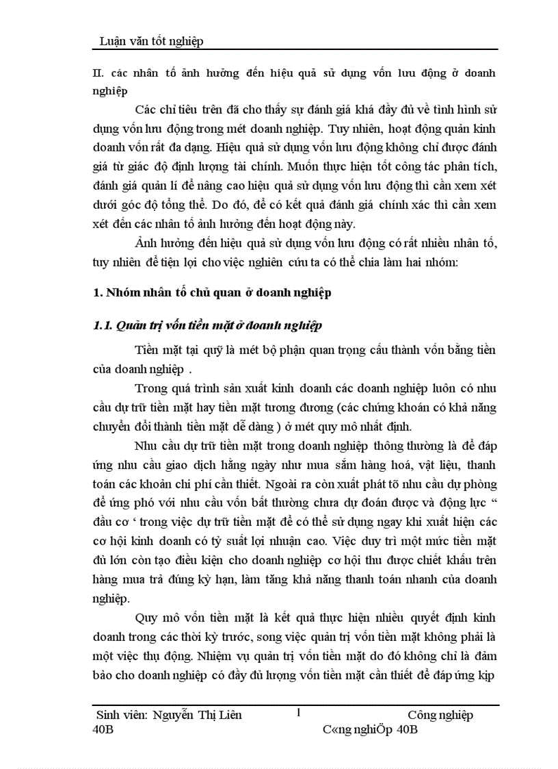 image for page Thực trạng và một số biện pháp nâng cao hiệu quả sử dụng vốn lưu động ở Công ty Dụng cụ Cắt và Đo lường Cơ khí 1