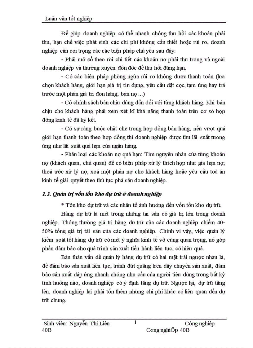 image for page Thực trạng và một số biện pháp nâng cao hiệu quả sử dụng vốn lưu động ở Công ty Dụng cụ Cắt và Đo lường Cơ khí 1