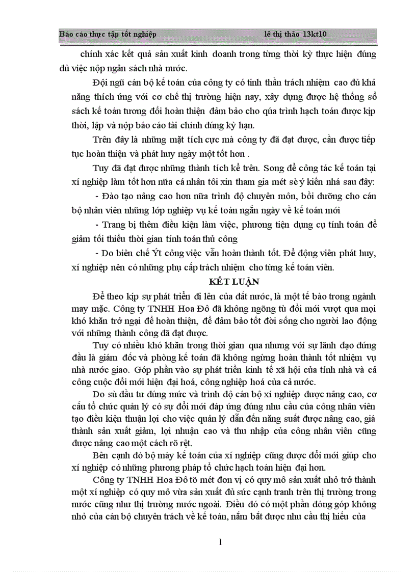image for page Hoàn thiện công tác hạch toán kế toán tại Công ty TNHH Hoa Đô