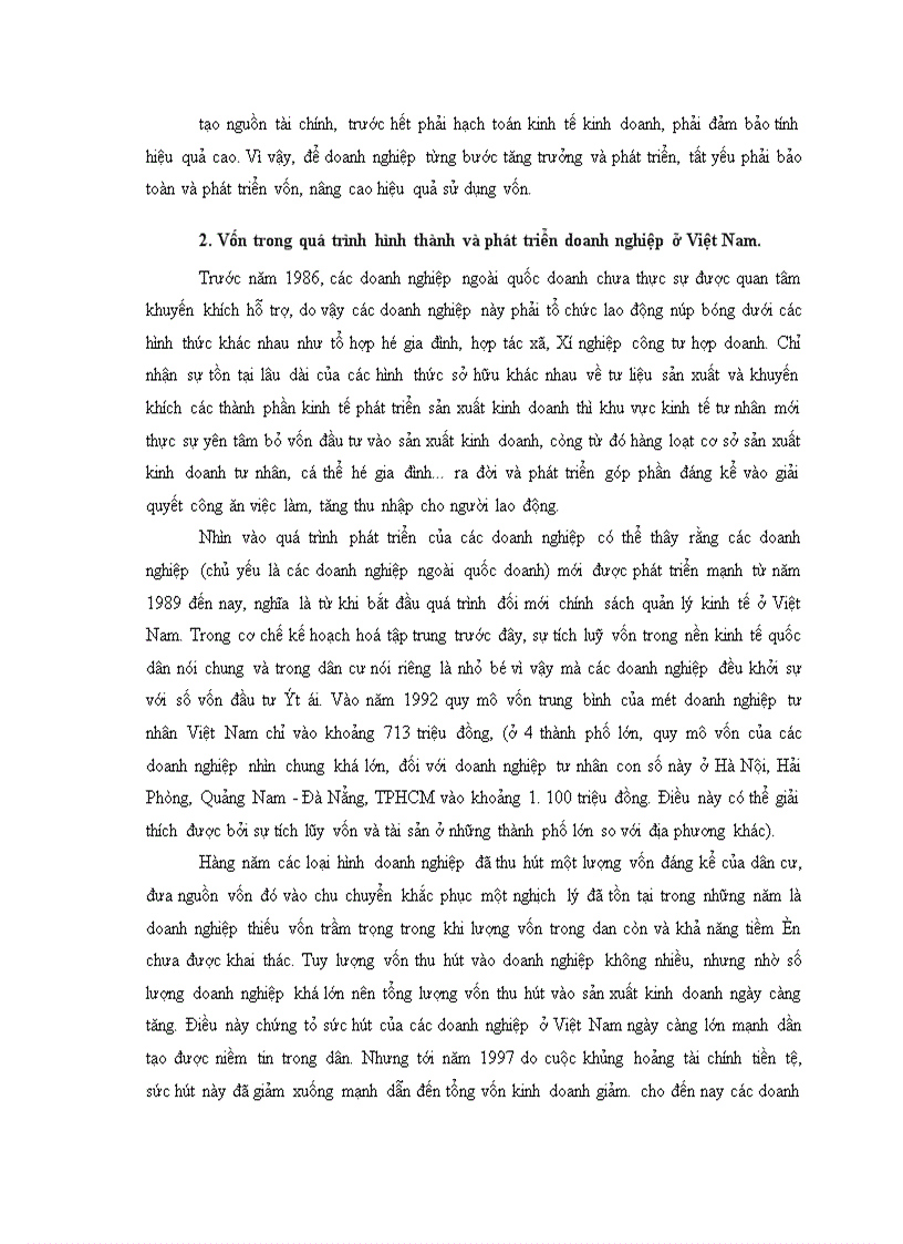 image for page Vốn và vấn đề sử dụng vốn có hiệu quả của các doanh nghiệp khi chuyển sang kinh tế thị trường ở nước ta