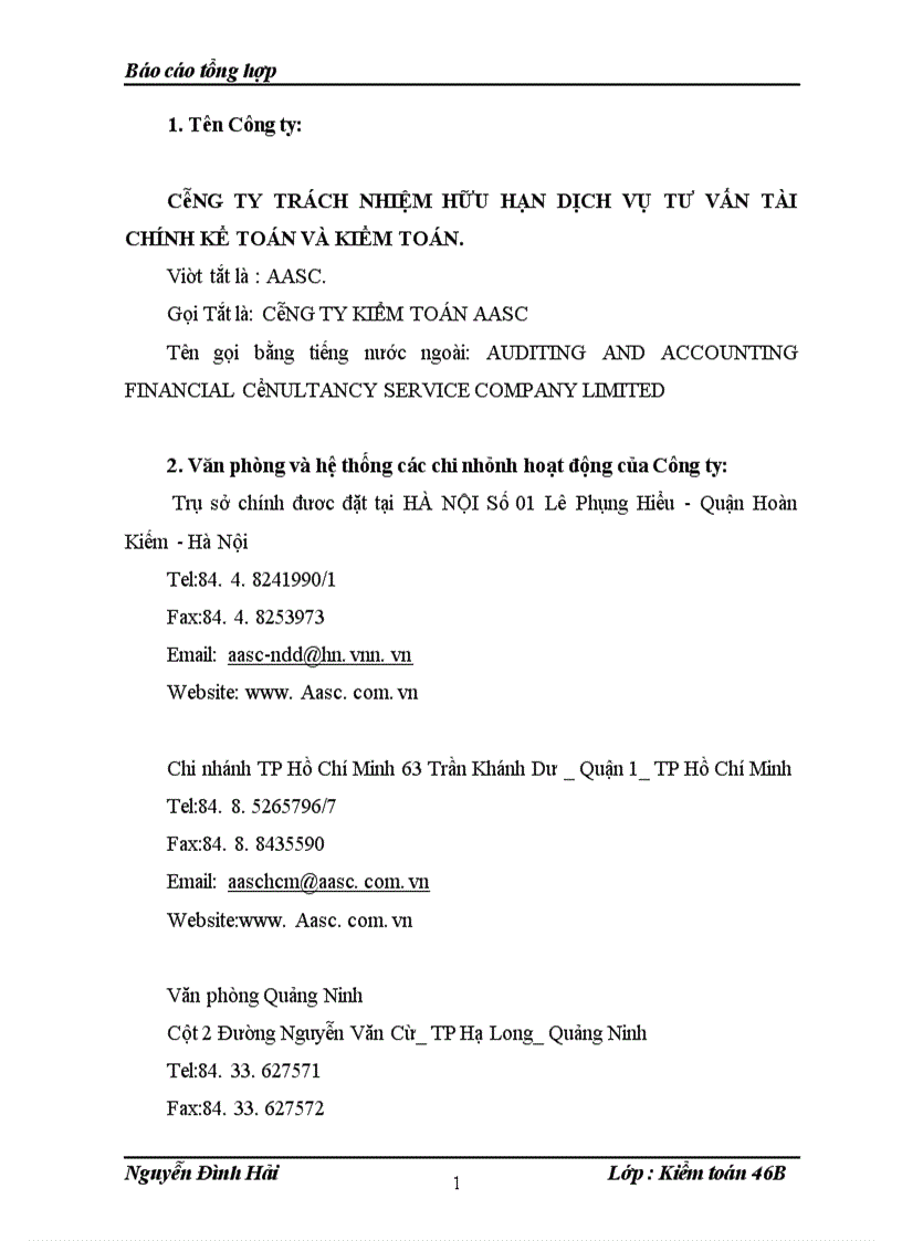 image for page Báo cáo thực tập tổng hợp của công ty trách nhiệm hữu hạn dịch vụ tư vấn tài chính kể toán và kiểm toán