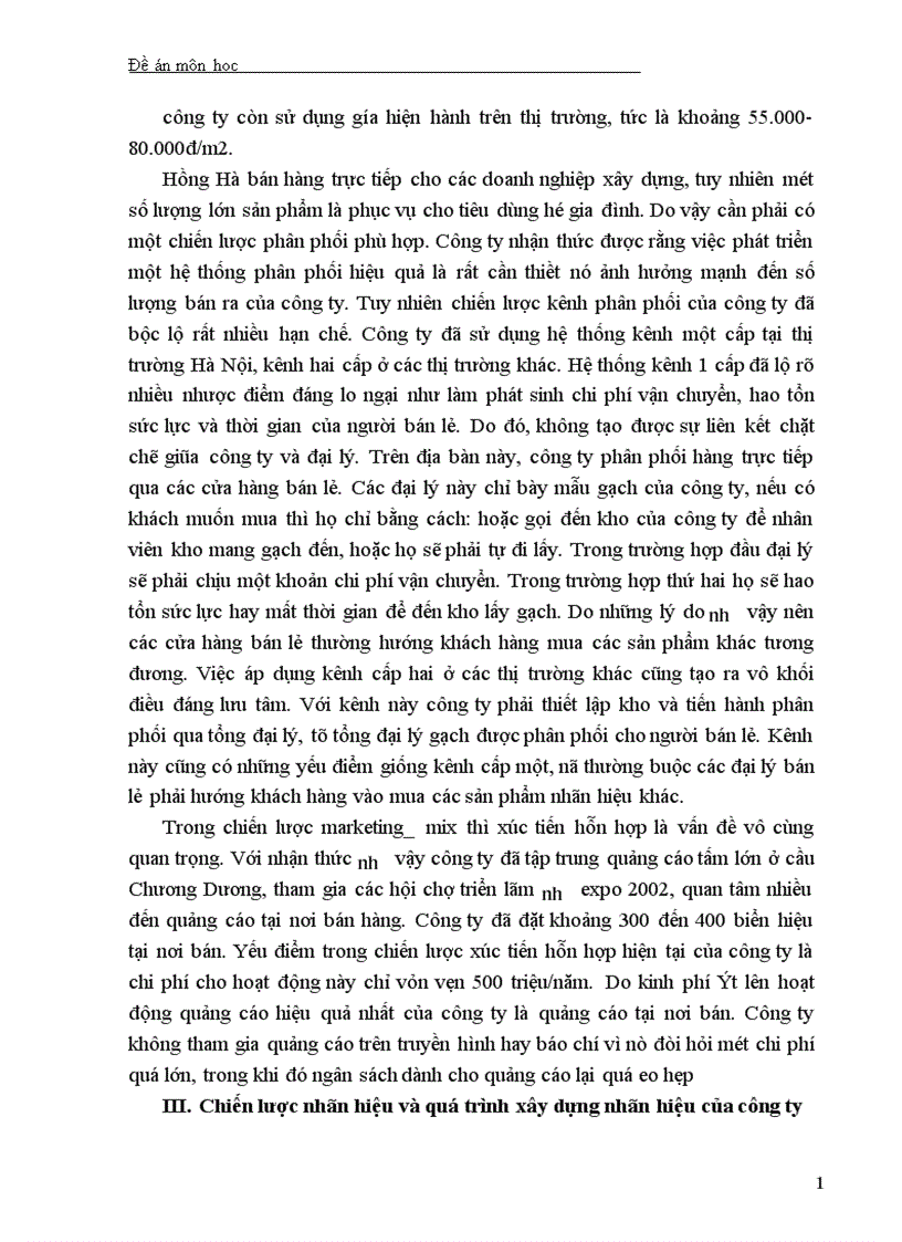 image for page Một số giải pháp nhằm hoàn thiện chiến lược xây dựng nhãn hiệu ceramic Hồng Hà 1