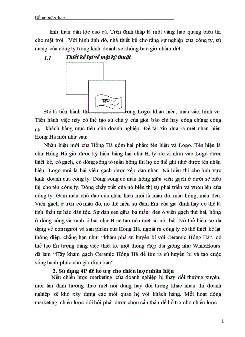 image for page Một số giải pháp nhằm hoàn thiện chiến lược xây dựng nhãn hiệu ceramic Hồng Hà 1