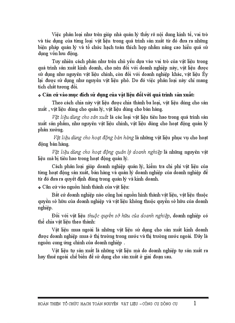 image for page Hoàn thiện tổ chức hạch toán nguyên vật liệu công cụ dụng cụ