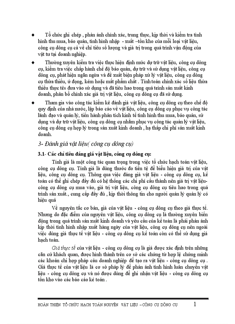 image for page Hoàn thiện tổ chức hạch toán nguyên vật liệu công cụ dụng cụ
