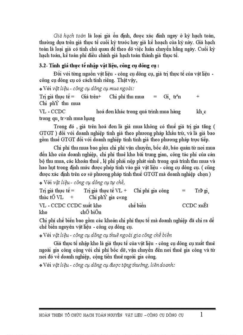 image for page Hoàn thiện tổ chức hạch toán nguyên vật liệu công cụ dụng cụ