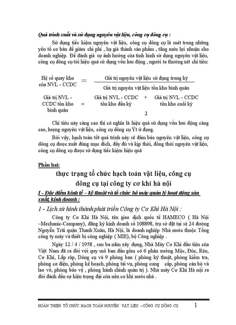 image for page Hoàn thiện tổ chức hạch toán nguyên vật liệu công cụ dụng cụ