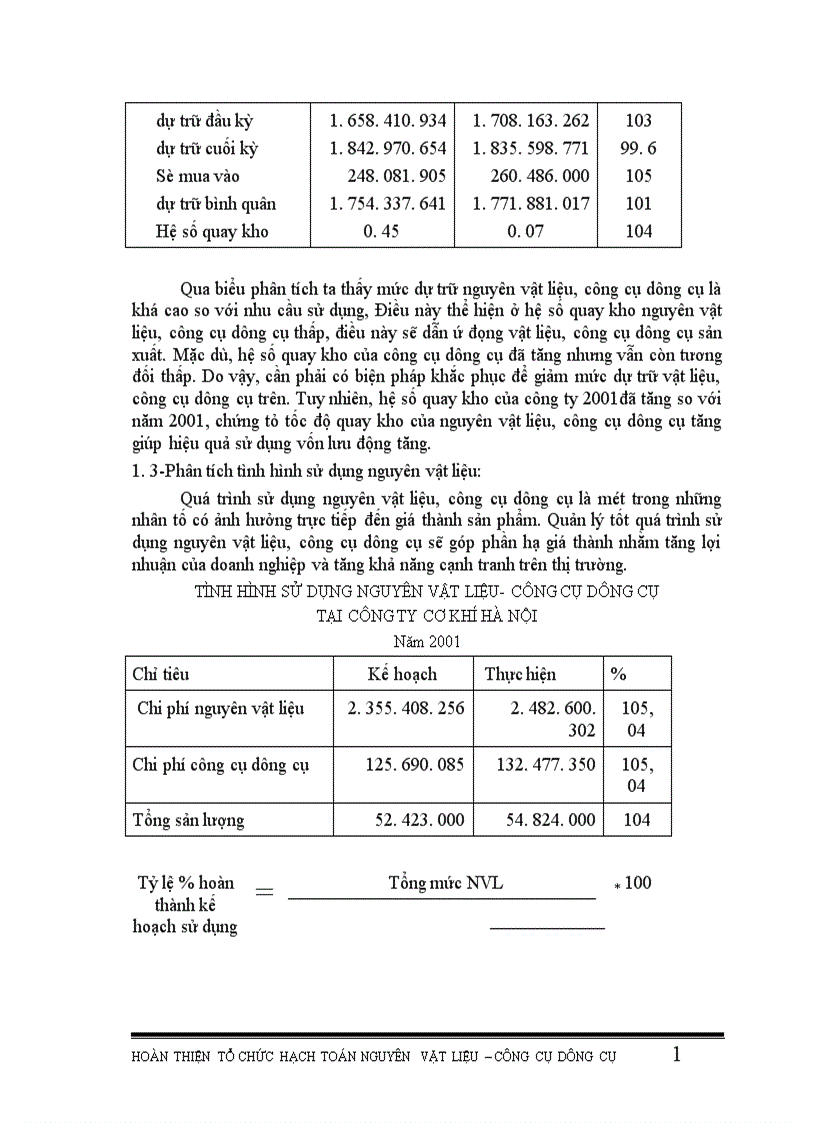 image for page Hoàn thiện tổ chức hạch toán nguyên vật liệu công cụ dụng cụ