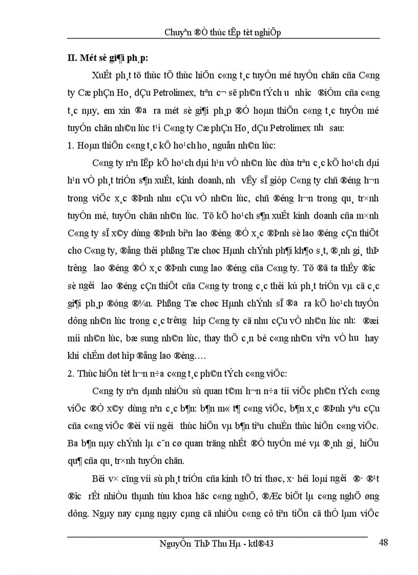 image for page Hoàn thiện công tác tuyển mộ tuyển chọn nhân lực tại Công ty Cổ phần Hoá dầu Petrolimex 1