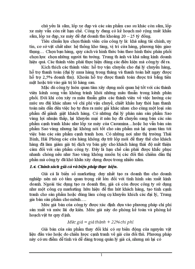 image for page Phân tích thị trường và các giải pháp marketing nhằm thỏa mãn nhu cầu và mong muốn của khách hàng về sản phẩm săm lốp xe máy Công ty Cao su Sao vàng 1