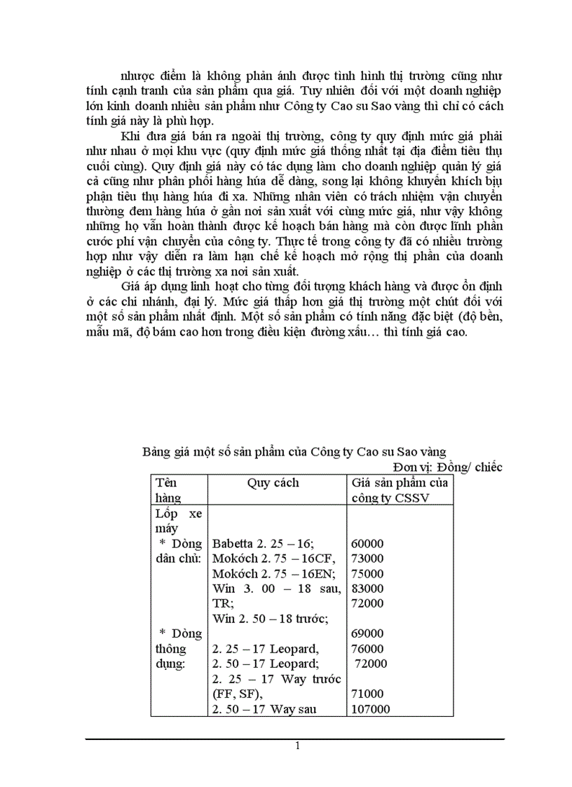 image for page Phân tích thị trường và các giải pháp marketing nhằm thỏa mãn nhu cầu và mong muốn của khách hàng về sản phẩm săm lốp xe máy Công ty Cao su Sao vàng 1