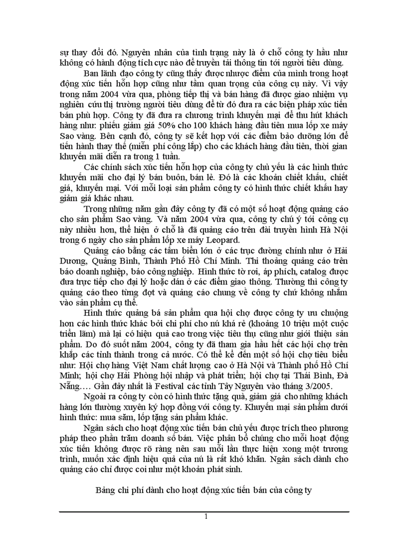 image for page Phân tích thị trường và các giải pháp marketing nhằm thỏa mãn nhu cầu và mong muốn của khách hàng về sản phẩm săm lốp xe máy Công ty Cao su Sao vàng 1