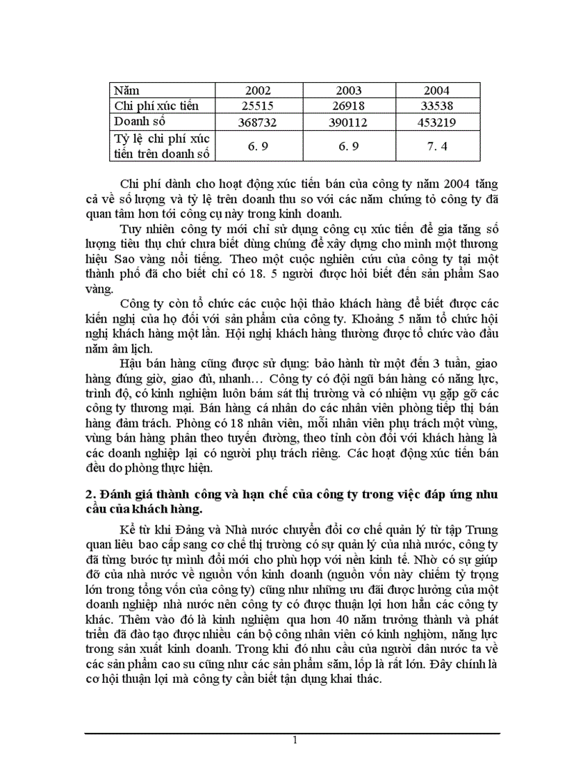 image for page Phân tích thị trường và các giải pháp marketing nhằm thỏa mãn nhu cầu và mong muốn của khách hàng về sản phẩm săm lốp xe máy Công ty Cao su Sao vàng 1