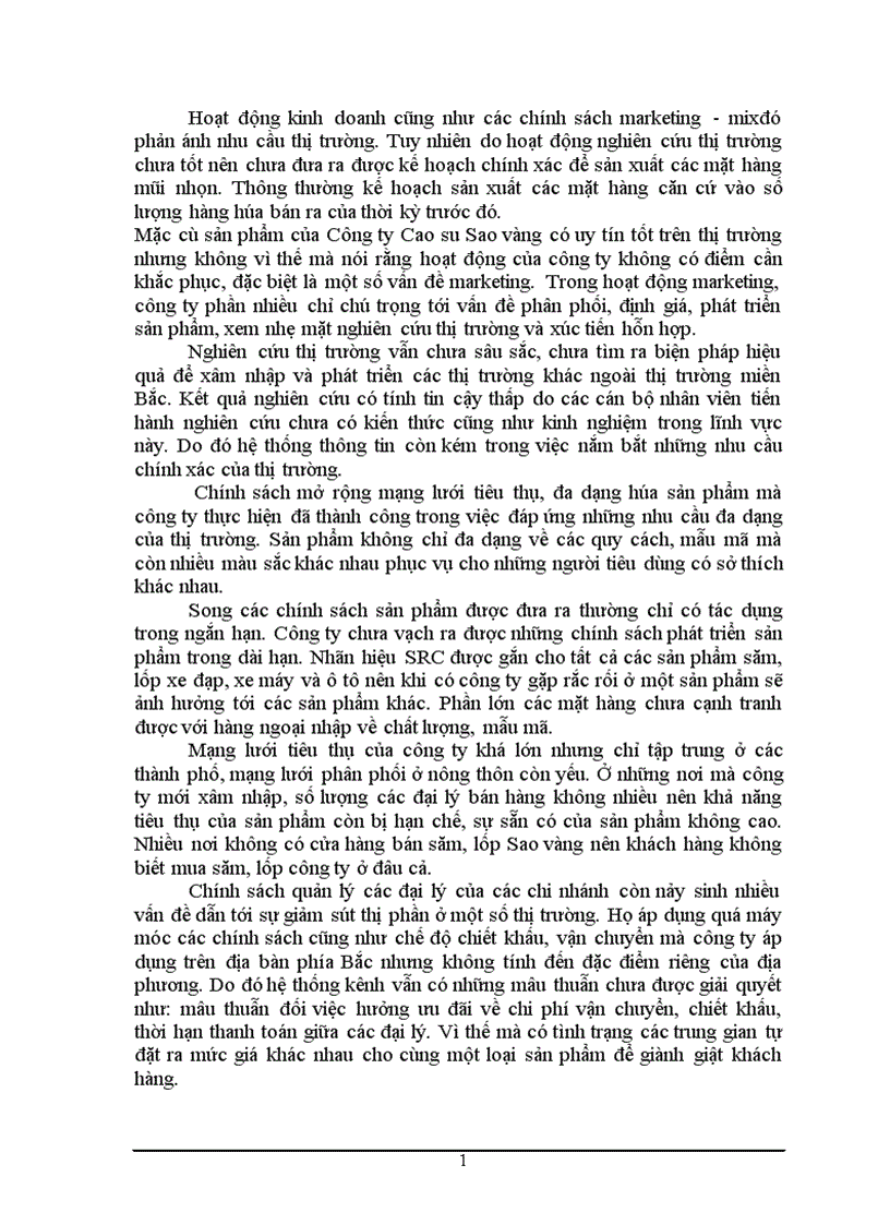 image for page Phân tích thị trường và các giải pháp marketing nhằm thỏa mãn nhu cầu và mong muốn của khách hàng về sản phẩm săm lốp xe máy Công ty Cao su Sao vàng 1